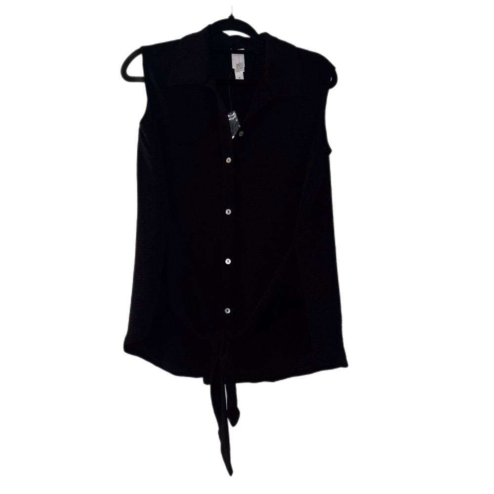 Black Sleeveless Blouse NWOT